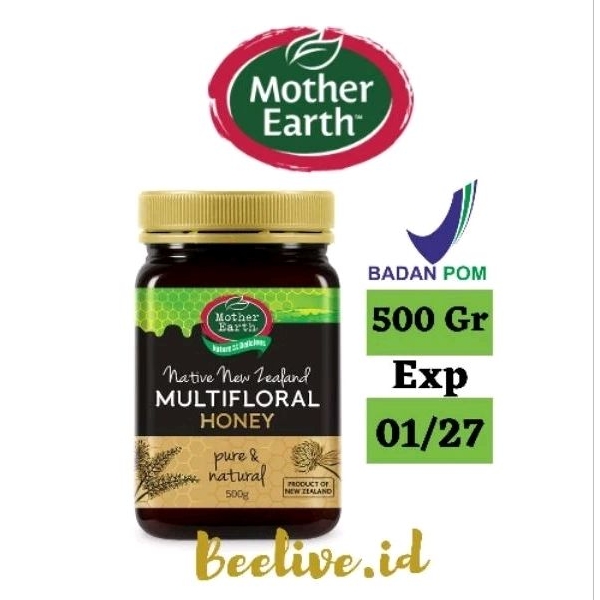 

Madu Mother Earth Native New Zealand Multifloral Honey 500 gr - Raw Honey