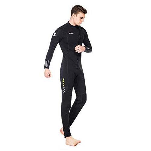 ZCCO Wetsuit 3mm Neoprene Long Sleeve Full Body Men Diving Snorkeling