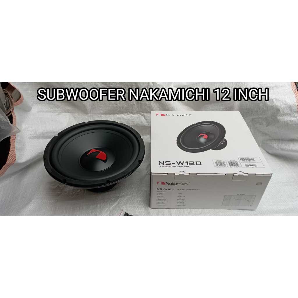 Subwoofer Nakamichi 12inch Double Coil ns-w12d Speaker Mobil BassBox Aktif Nakamichi 12" Audio Nakam