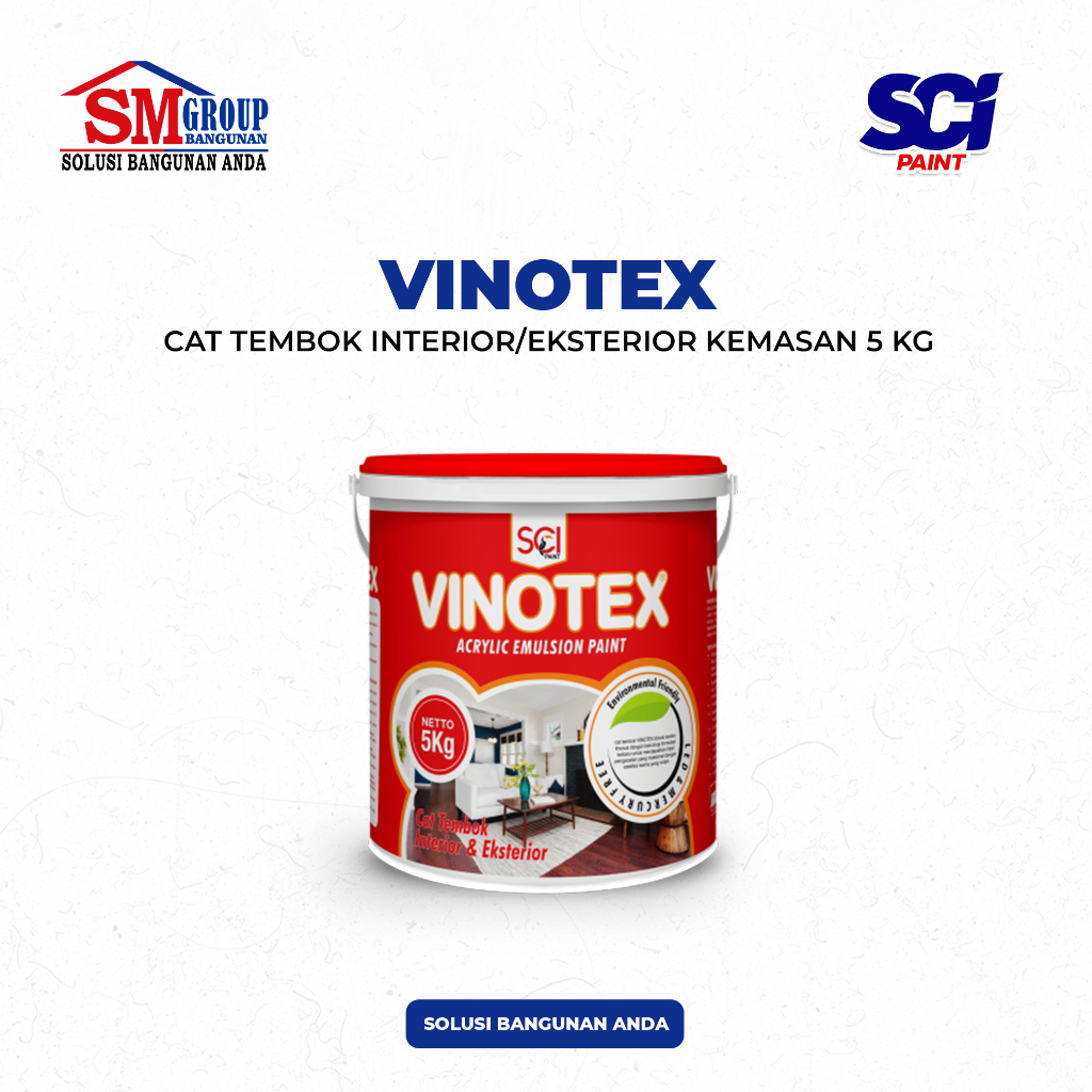 Cat Tembok VINOTEX Interior dan Eksterior 5Kg