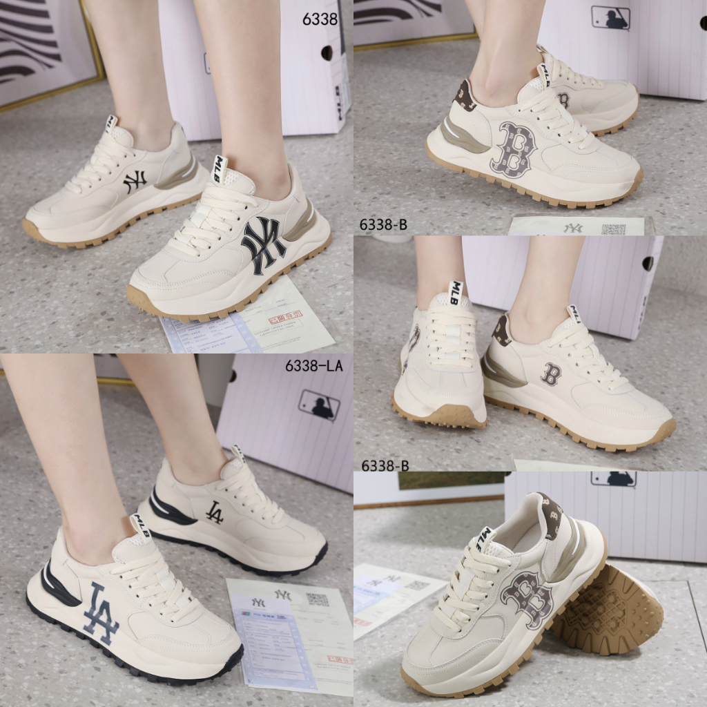 AN Sepatu Wanita #6338 / 6338-LA / 6338-B Bigball Chunky A New York Yankees Dodgers Branded Import T