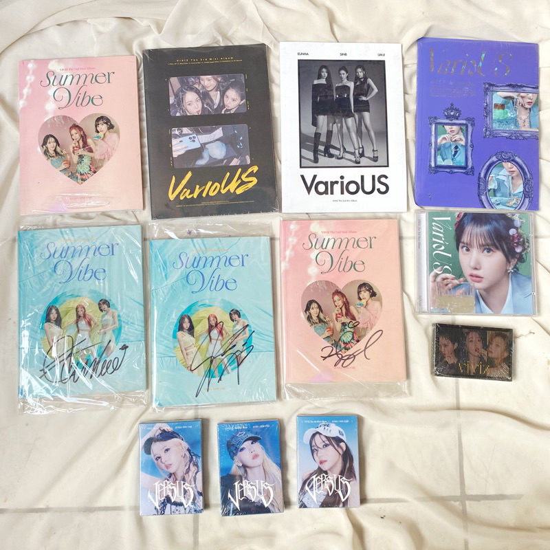 ALBUM VIVIZ - SUMMER VIBES VARIOUS VERSUS LOVEADE MANIAC PULL UP PLVE EUNHA SINB UMJI SIGN SEALED