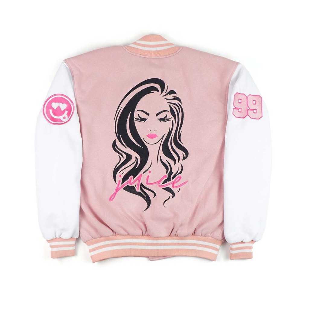 JUICE CLUB - Varsity Bae Juice / Jaket Sweater Outer Atasan Wanita