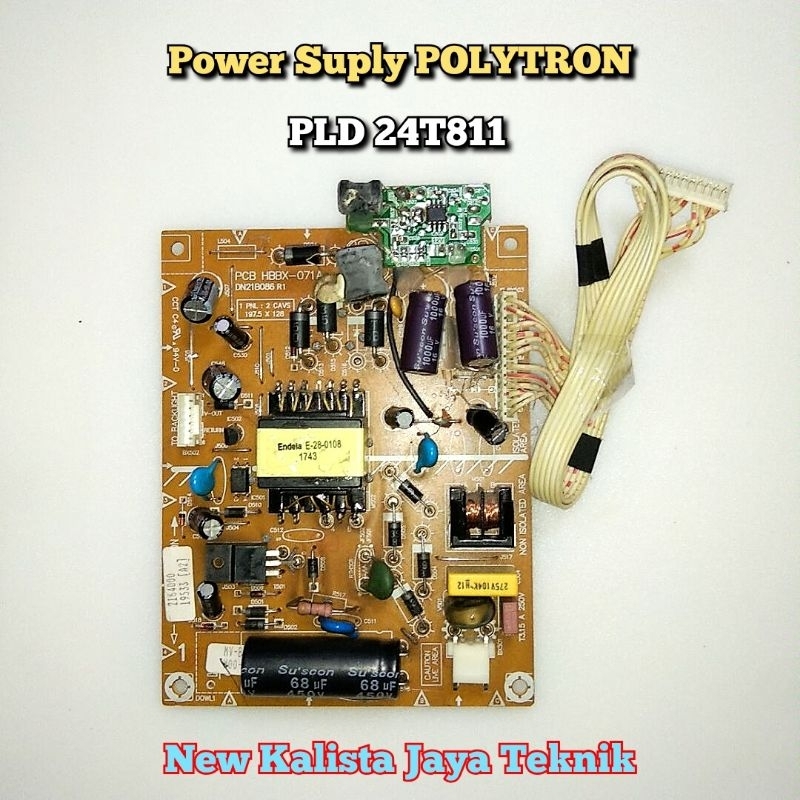 POWER SUPLY TV POLYTRON PLD 24T811 ORIGINAL HBBX-071A PSU POLYTRON 24T811 REGULATOR TV PLD24T811 PSU