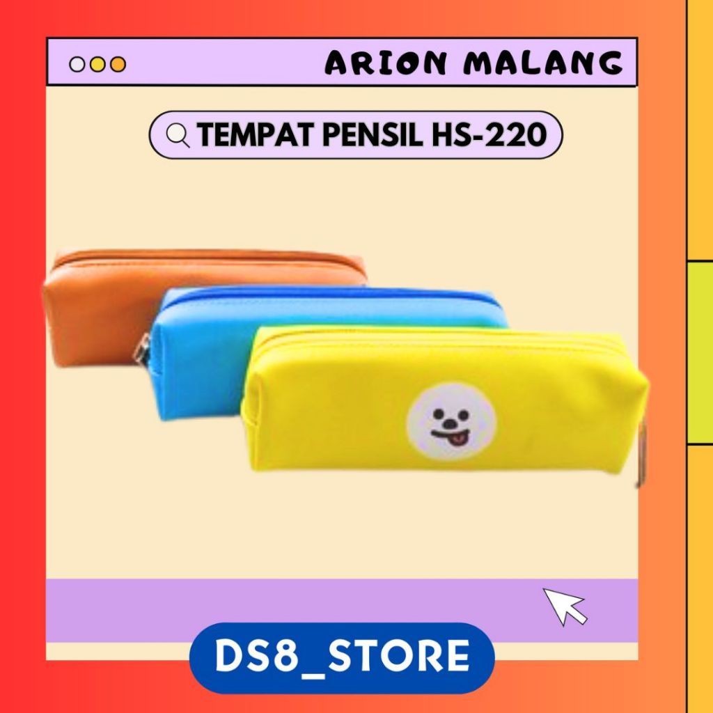 

KOTAK PENSIL/TEMPAT PENSIL/PENCIL CASE EMOTICON COLOUR MIKA HS-220