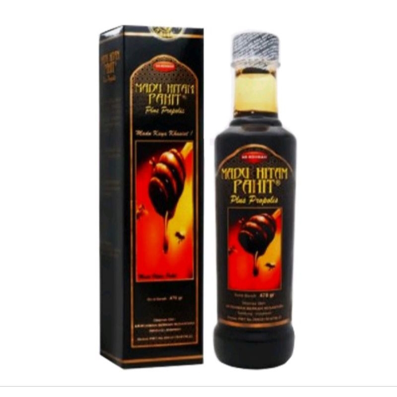 

Madu Hitam Pahit plus propolis AR-ROHMA