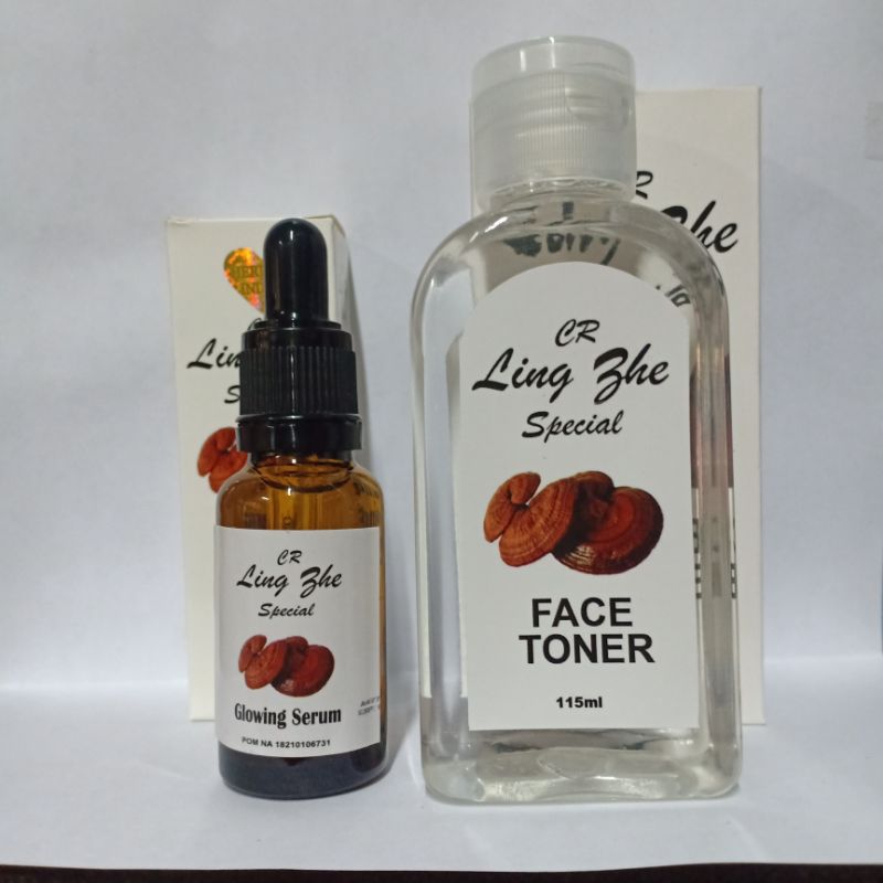 Paket toner & serum ling shi 2in1