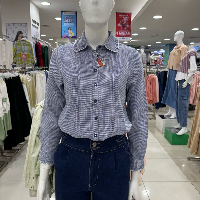 TRISET - SALE Kemeja Blouse Wanita (S-XL)