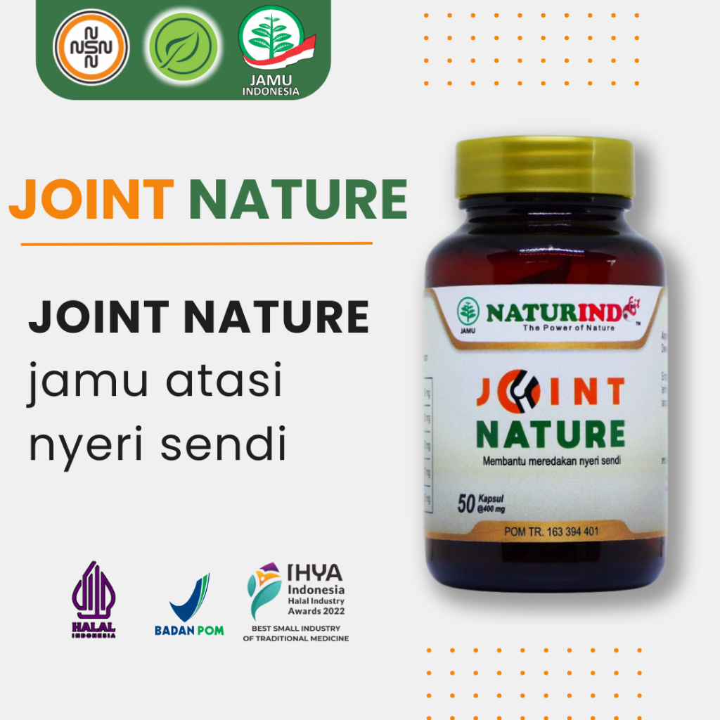 

JOINT NATURE - Obat Herbal Alami Untuk Penderita Radang Syaraf, Otot, dan Kelenjar