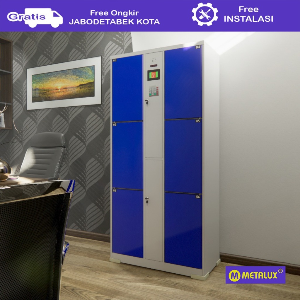 METALUX SHIBUYA - Loker Besi Elektrik 6 Pintu | Locker 6 Doors