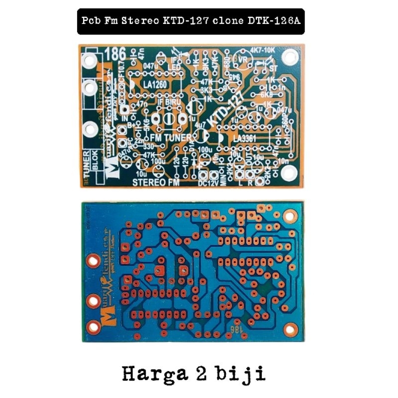 PCB Fm Stereo KTD-127 (Clone DTK-T126A)/2pcs