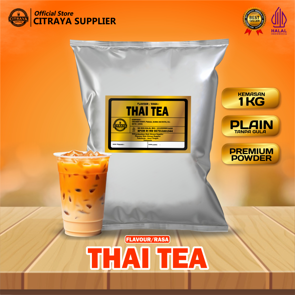 

BUBUK MINUMAN CITRAYA POWDER RASA THAITEA THAI TEA / BUBUK CITRAYA POWDER RASA THAITEA THAI TEA / SERBUK MINUMAN RASA THAITEA THAI TEA / BUBUK MINUMAN KEKINIAN THAITEA THAI TEA / MINUMAN INSTAN THAITEA THAI TEA CITRAYA POWDER