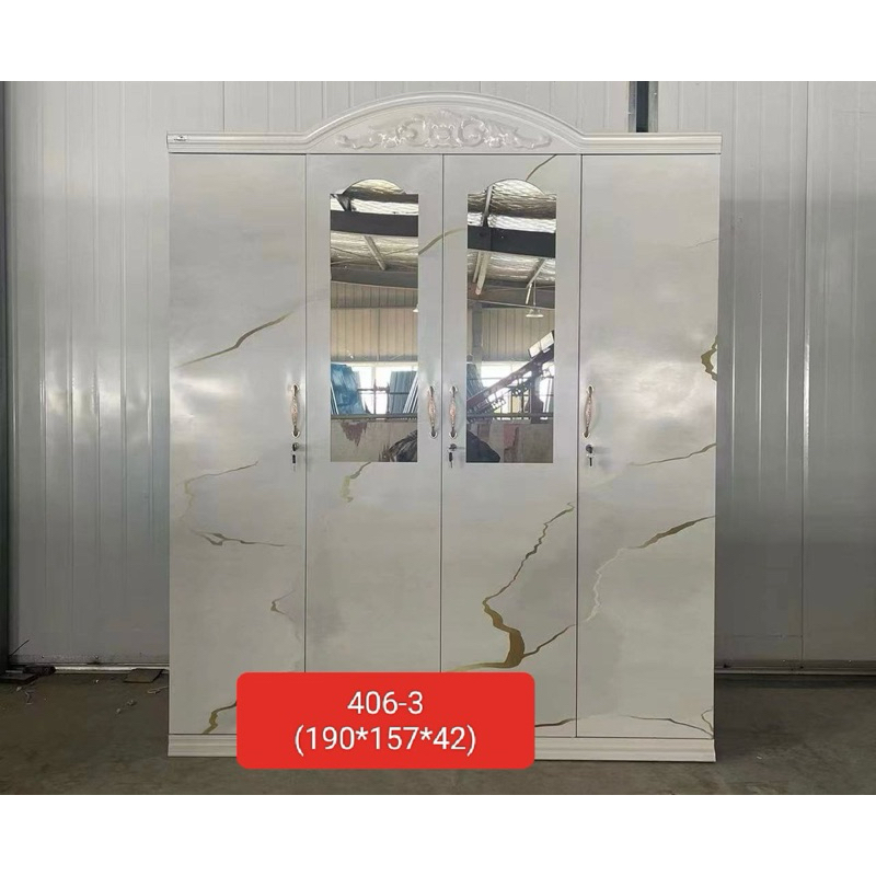 Promo Lemari Pakaian Full Plat Besi 4 Pintu