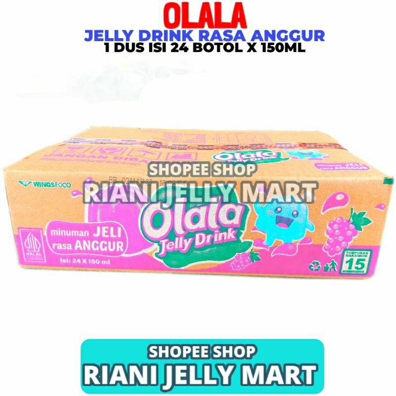 

Olala Jelly Drink Rasa Anggur 1 Dus Isi 24 Botol x 150ML