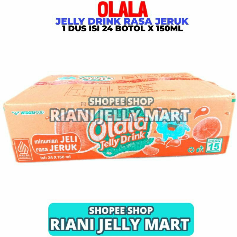 

Olala Jelly Drink Rasa Jeruk 1 Dus Isi 24 Botol x 150ML