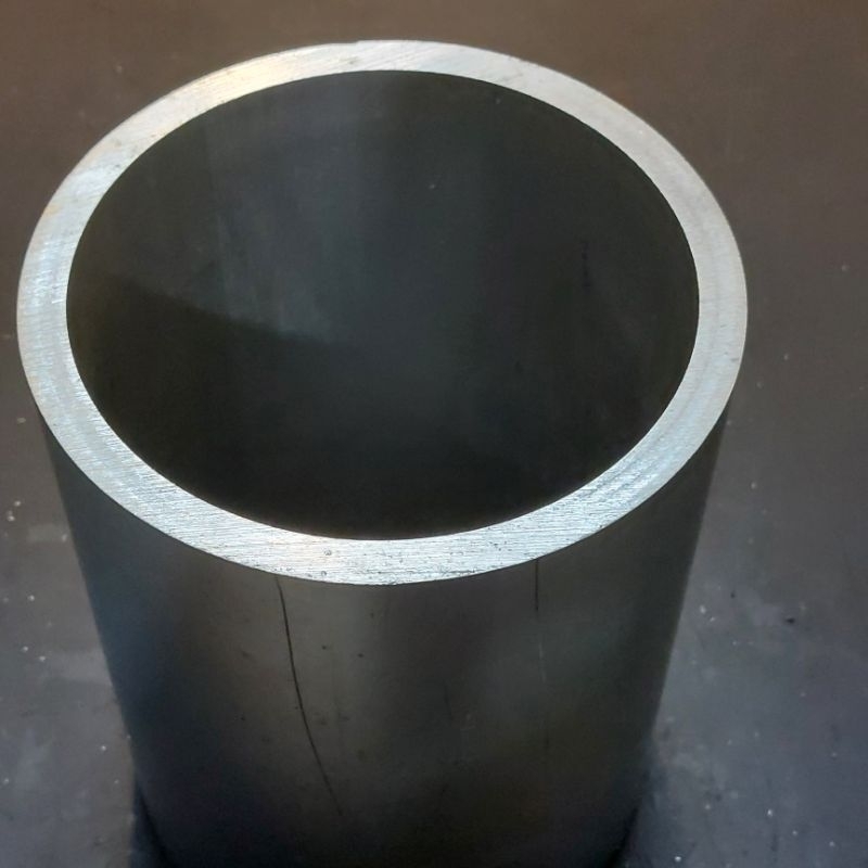 Pipa Alumunium / Aluminium 6063 OD 191 mm x ID 165.6 mm Tebal 12.7 mm Harga panjang per 10 cm • 15 c