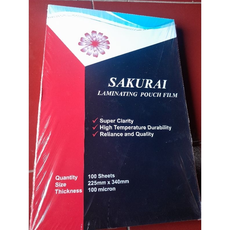 

PLASTIK LAMINATING SIZE 225mm x 340mm