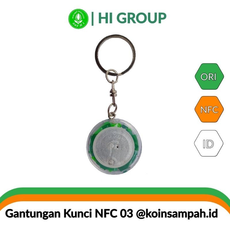 Merchandise Gantungan Kunci NFC CHIP | Koin Sampah 03