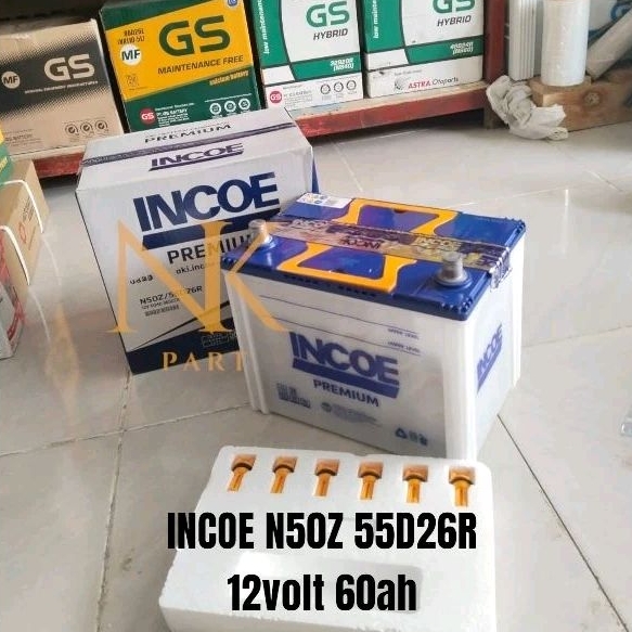 Aki Mobil Isuzu ELF NKR Truk, Subaru Exiga, Hyundai Elantra Incoe N50Z