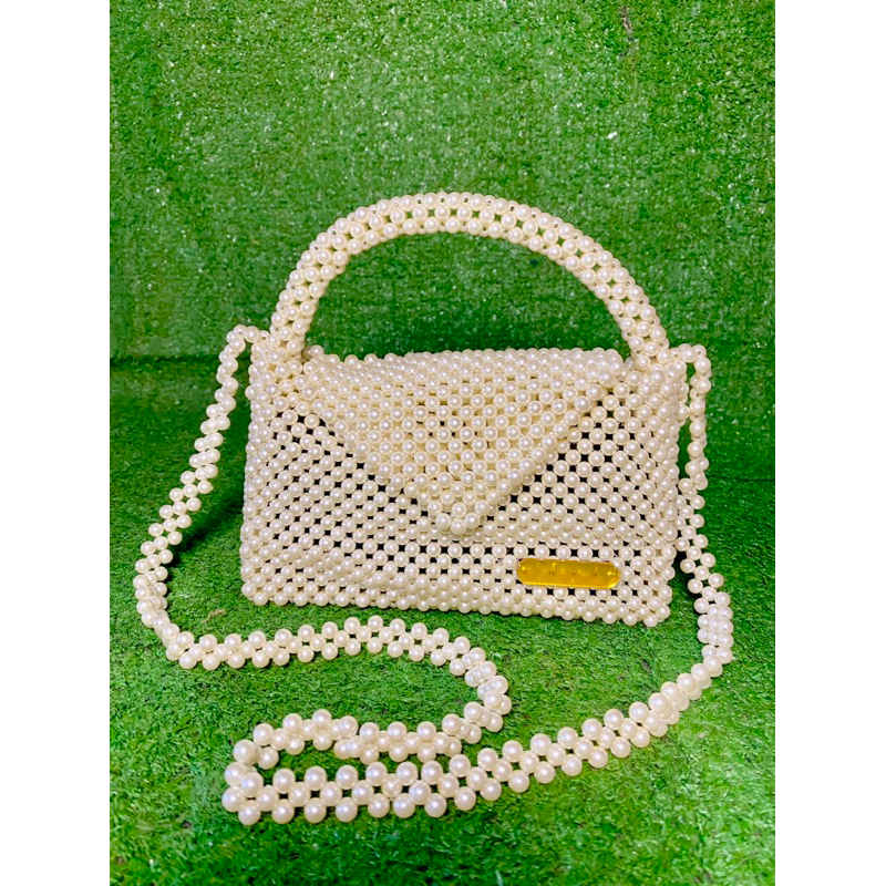 pearl bag , tas manik manik mutiara