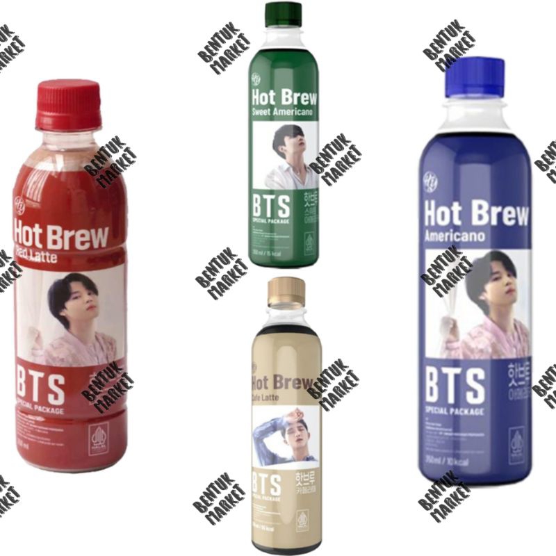 

BTS Coffet Hot Brew 350ml Cafe Latte / Red Latte / Americano/ Sweet Americano/ Minuman Kopi / Kopi Instan