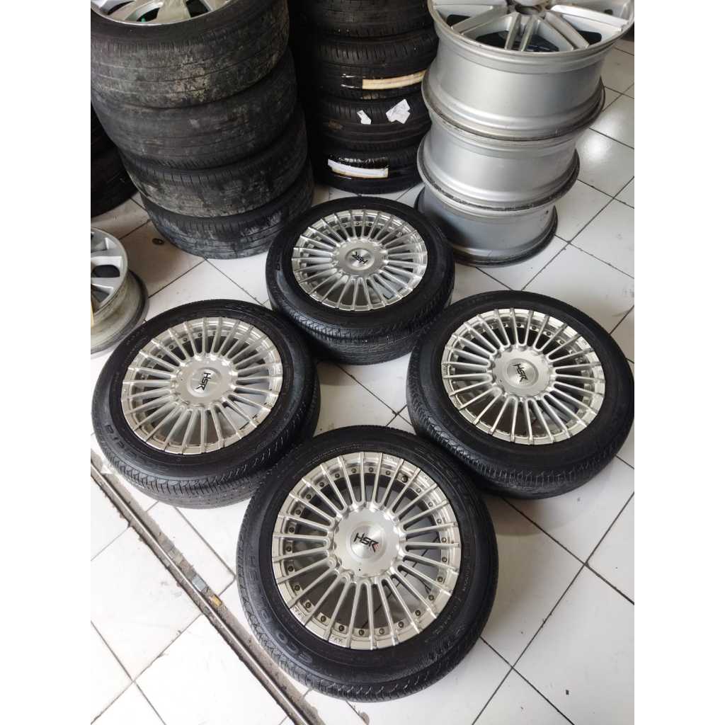 velg mobil bekas AMARASI HSR ring 15 pcd 4x100/14,3 plus ban