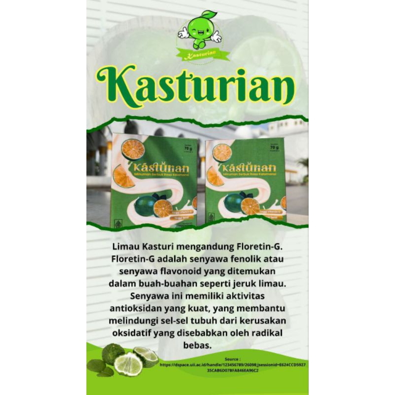 

KASTURIAN MINUMAN RASA JERUK LIMAU ISI 10SACHET(1Box)