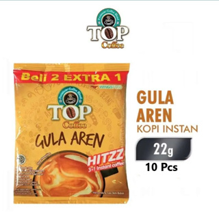 

TOP COFFEE KOPI INSTANT 3 IN 1 GULA AREN 1 Renceng isi 10x22g