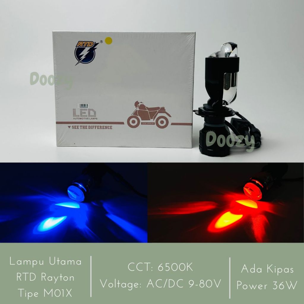 RTD RAYTON M01X - Lampu Utama LED Socket H4