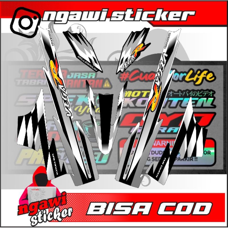 striping Yamaha Vega lama terbaru custom