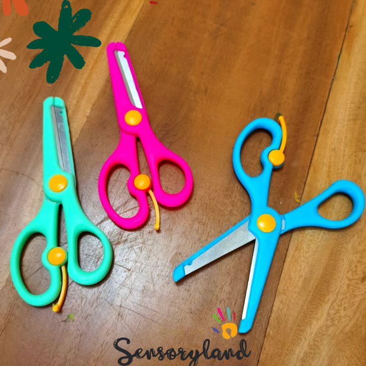 

Model Spesial Gunting aman untuk anak safety scissors