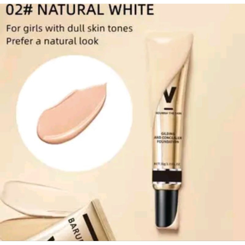BPOM BARUBT Concealer Foundation Cair Tahan Air Foundation Cair Concealer Alami Matte SESUAI PICT(BA
