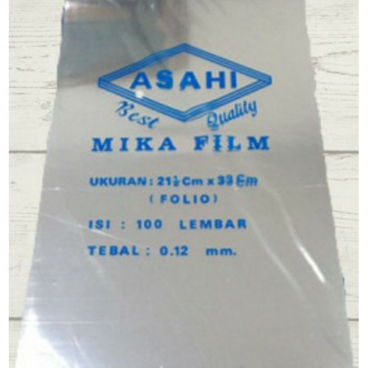 

Fast Shipment Plastik Mika Cover Jilid Bening Asahi Folio 12mm 1 lembar
