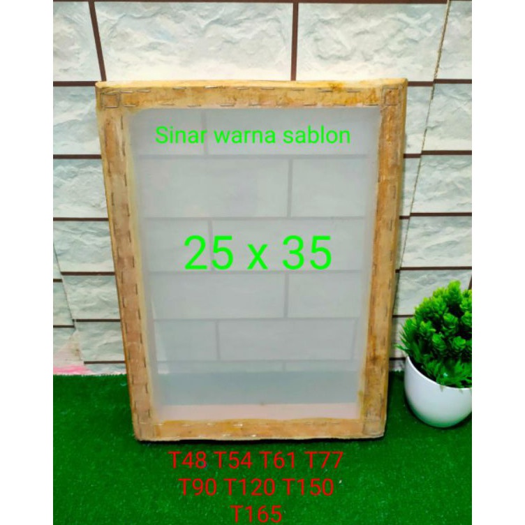 

Super Potongan Frame screen sablon 25 x 35 lengkap