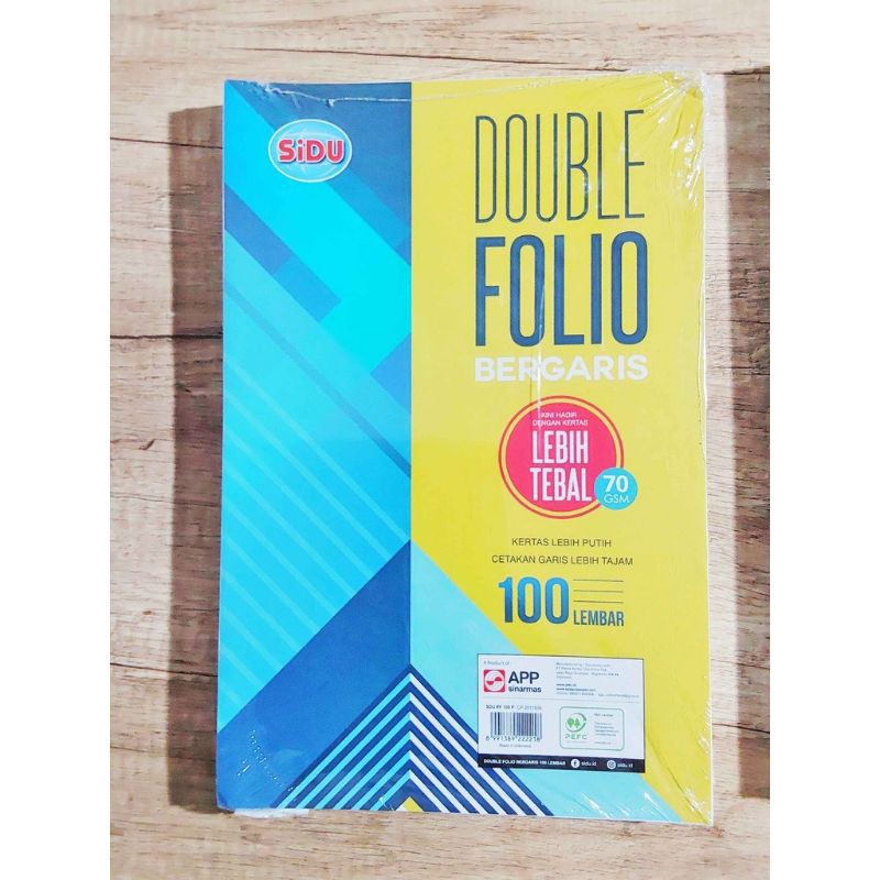 

Kertas Double Folio Bergaris SINAR DUNIA - 100 lembar