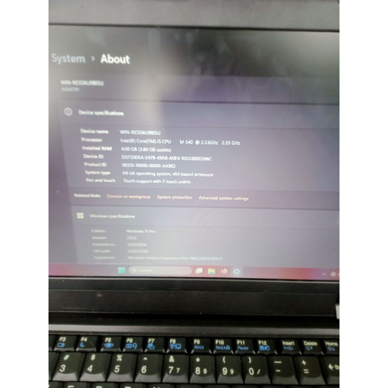 LAPTOP LENOVO SPEK COR I5 RAM 4 GB HDD 500 GB