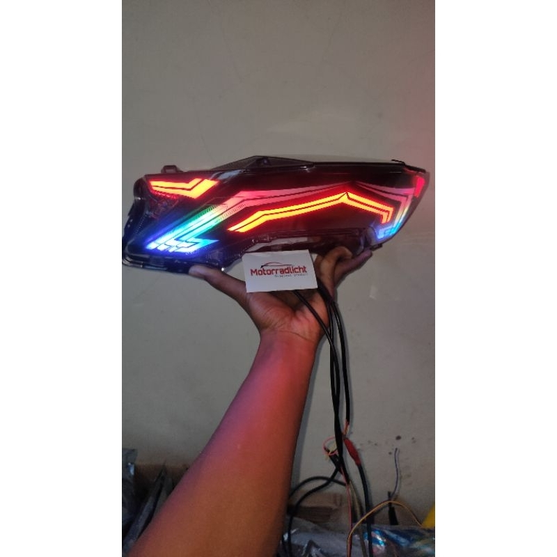 stoplamp pcx 160cc custom lazy rgb remote PNP
