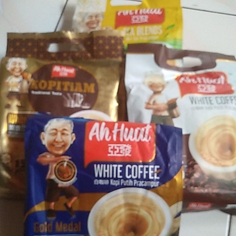 

Ah Huat White coffee Gold Medal/Extra Rich original Malaysia (15 sachet)
