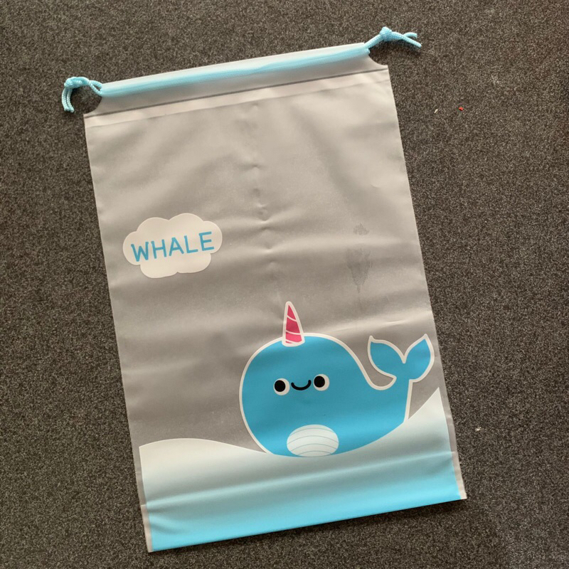 Pouch serut untuk souvenir ulang tahun anak serbaguna