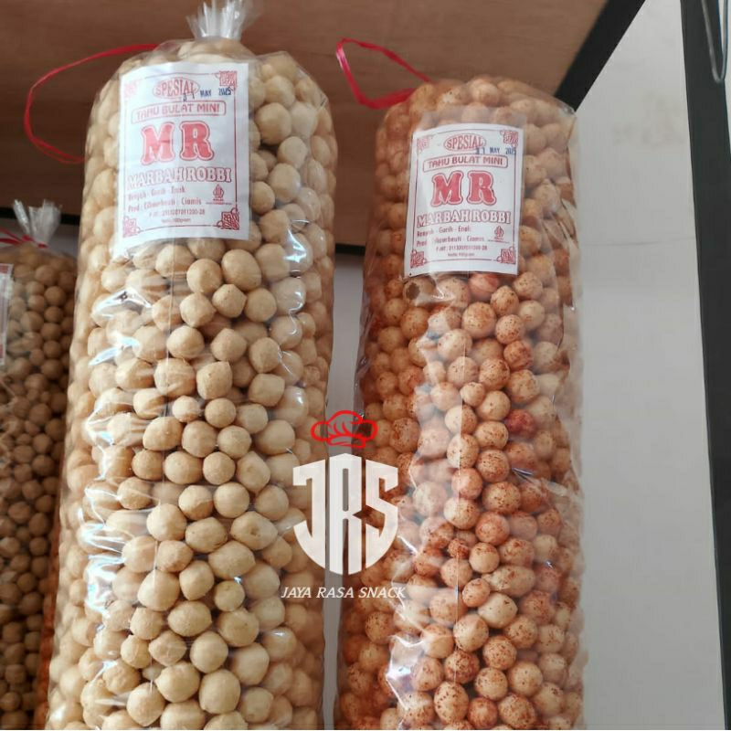 

JRS - Tahu Bulat Kering Pedas Original 500gram / Cemilan Tahu Bulat Kering Mini Renyah Nikmat Termurah