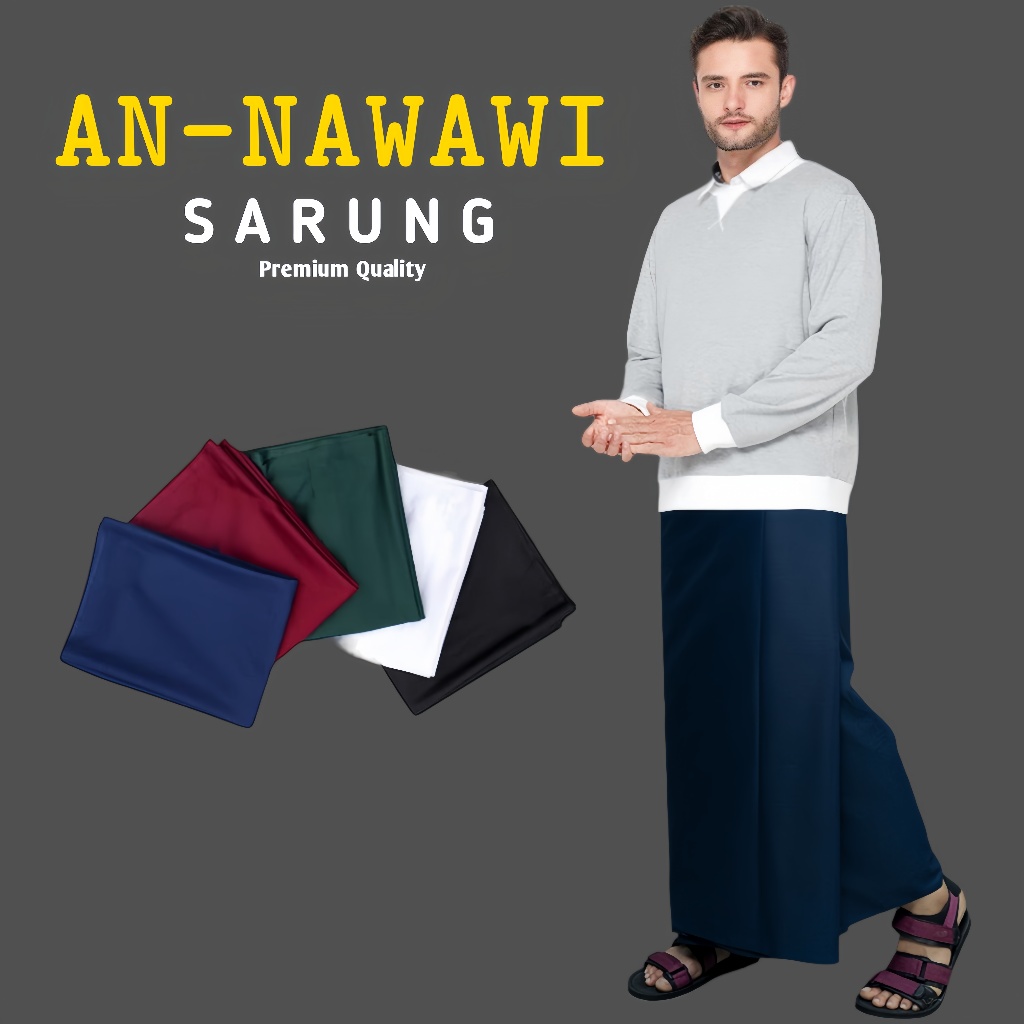 ORIGINAL Sarung Pria Dewasa motif polos PREMIUM / sarung sholat pria / sarung laki laki dewasa