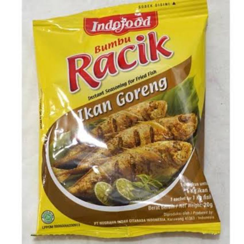 

BUMBU RACIK IKAN GORENG INSTANT SAYURAN SEGAR STIAP HARI