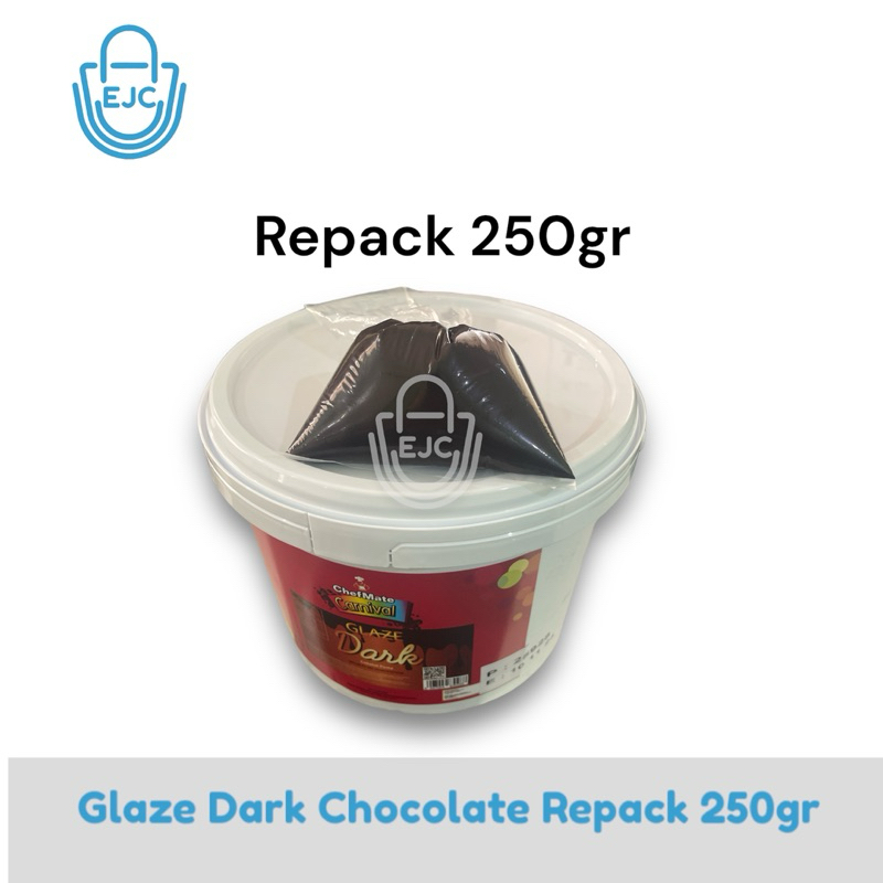 

Glaze Dark Chocolate Coklat Cair Coklat Glaze Chefmate Repack 250gr