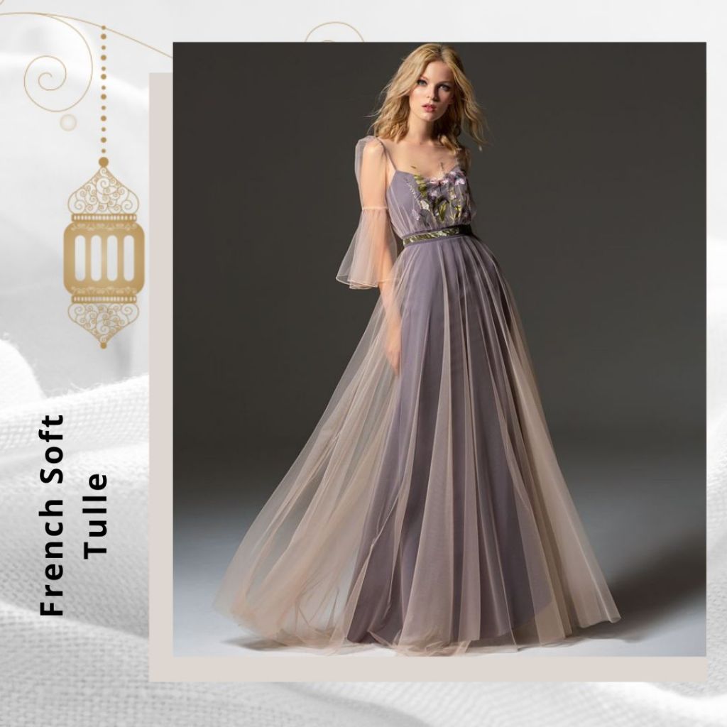 Tulle Polos (Soft Tulle) / Kain Tulle Polos / Tile Polos Meteran / Kain Tile Polos Halus / Kain Soft