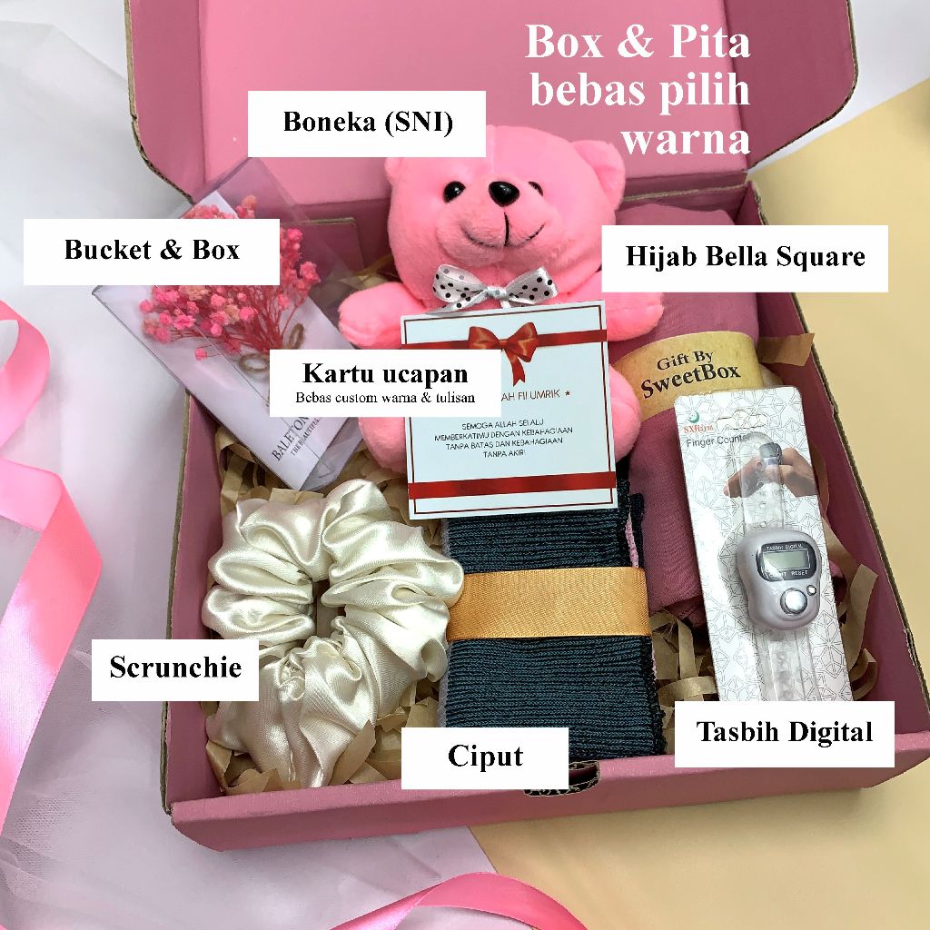 Kado Hampers Gift Box Cewek / Paket Ulang Tahun Untuk Cewek Hari Guru Hari Ibu Wisuda Sempro Graduat