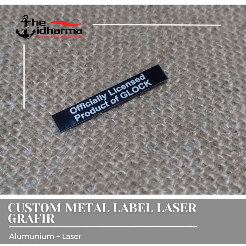 

Label Tag Plat Metal Laser Custom Bentuk Grafir