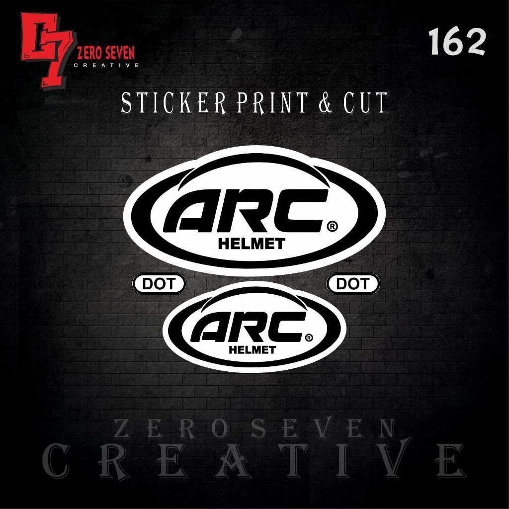STIKER HELM ARC SET / STIKER PACK BUNDLING / RACING / STIKER MOTOR / AESTHETIC / VYNIL / ANTI AIR / 
