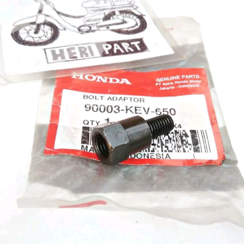 90003-KEV-650 original 100% bolt adaptor baut sambungan spion honda supra x 100 fit lama original AH