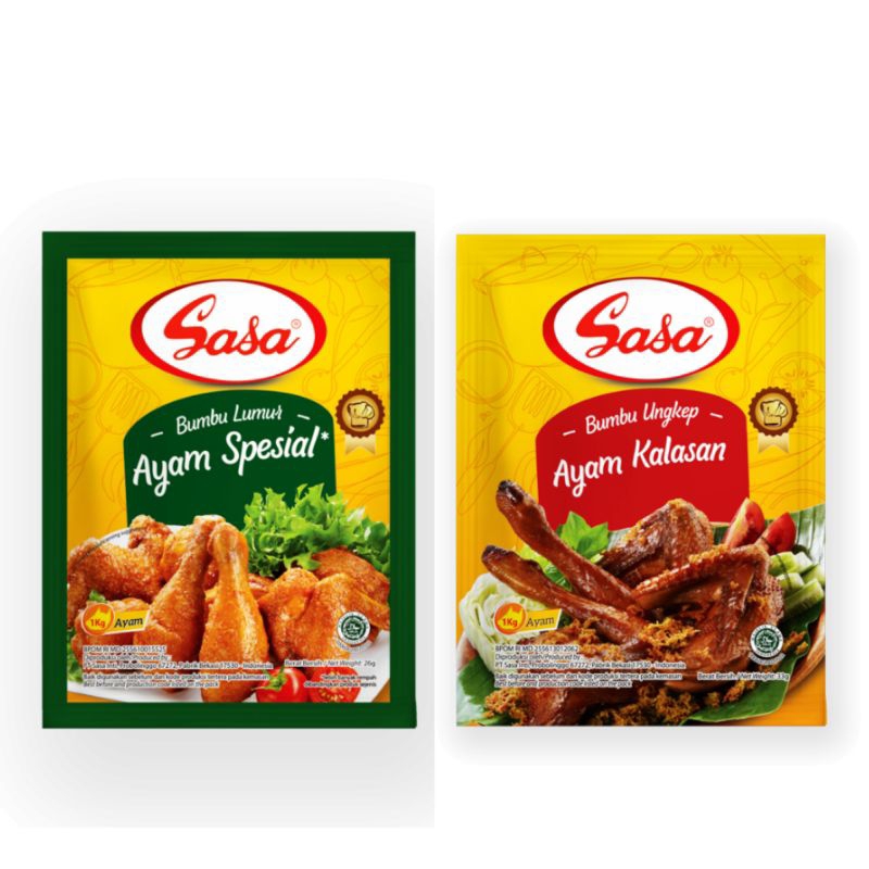 

BUMBU AYAM SPESIAL & KALASAN SASA - Bumbu Lumur & Ungkep Racik Sachet Sasa Dapur - TemuPawon