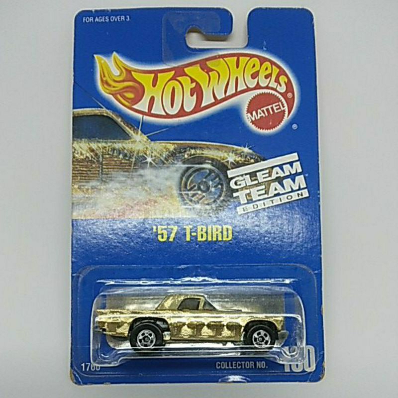 Hotwheels 57 T-BIRD Gleam Team Edition Blackwall Blue Card Super Rare